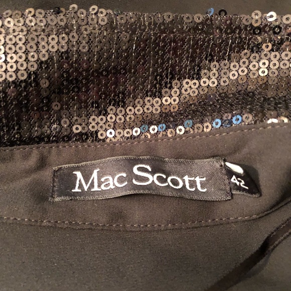 MAC Scott long sleeve sequence collar/Rhinestone buttons size 42 - Picture 2 of 3